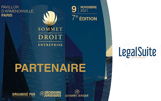 Legal Suite partenaire du Sommet du droit en Entreprise, rendez-vous le 09 novembre 2021