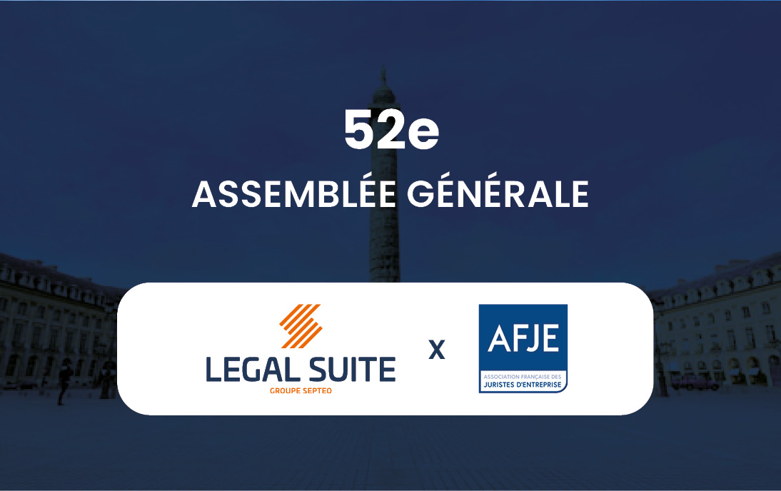 Legal Suite partenaire de l'AFJE pour la 52ème Assemblée Générale 